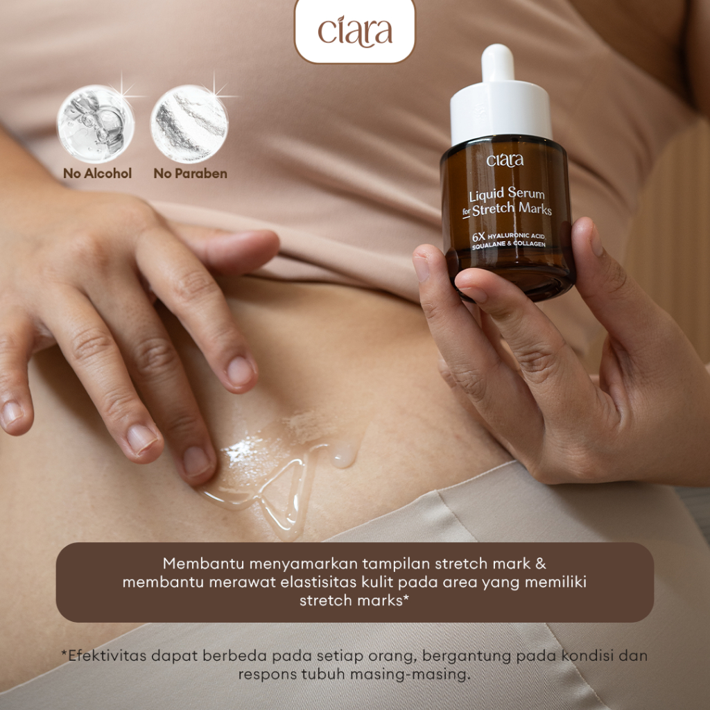 Ciara Liquid Serum For Stretchmarks Membantu memudarkan tampilan stretch mark Memudarkan Stretchmarks serum stretchmarks krim stretchmarks stretchmarks oil serum bio oil rosemary oil - Gambar 2