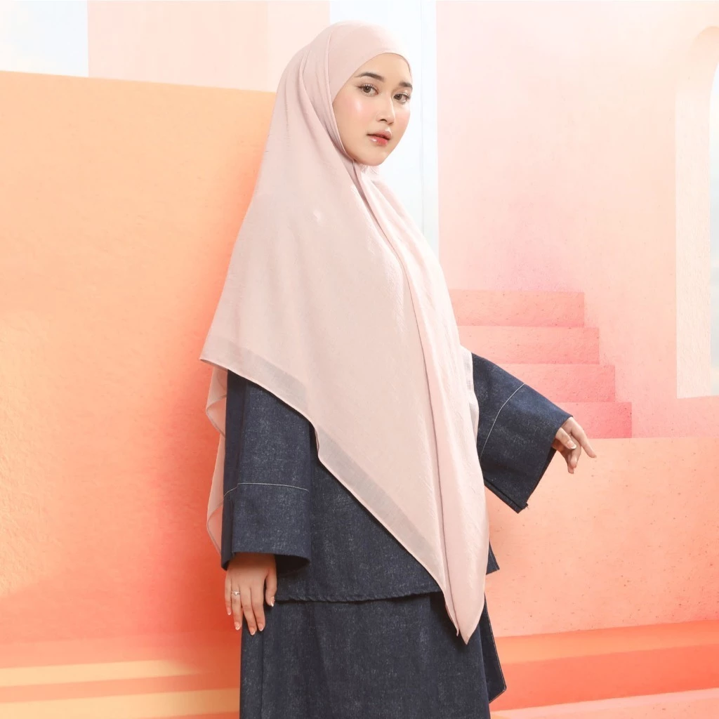Lozy Hijab - Syifa Khimar Bandana Lozy x Syifa Kamila (Khiban Syari Bahan Voal dan Ceruty Baby doll)