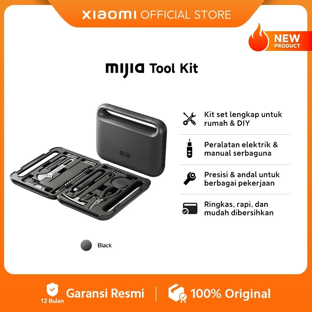 Xiaomi MIJIA Tool Kit / Kit Set Lengkap Rumah & DIY / Peralatan Elektrik & Manual Serbaguna / Presisi & Andal / Mudah Disimpan / Obeng Set Multifungsi [Xiaomi Official Store]