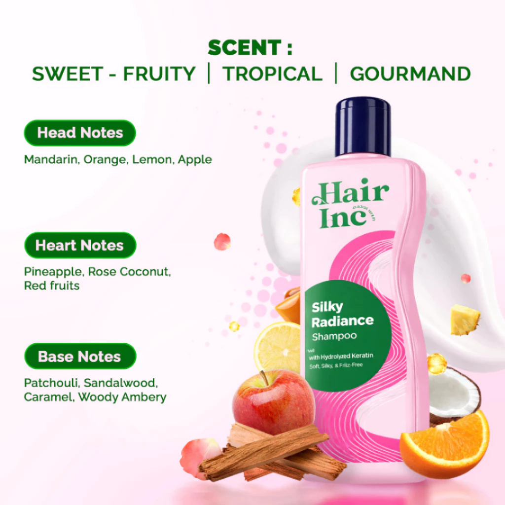 Hair Inc Silky Radiance Shampoo 130 ml Shampoo Rambut Lembut, Halu / Distributor Cream Ori - Gambar 4