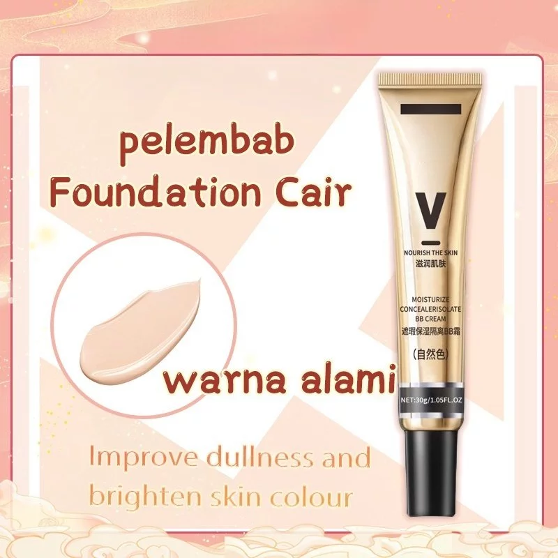 Foundation Liquid Matte Full Coverage Oil Control Tahan Lama Waterproof Ringan Niacinamide 30ml 77007 - Gambar 3