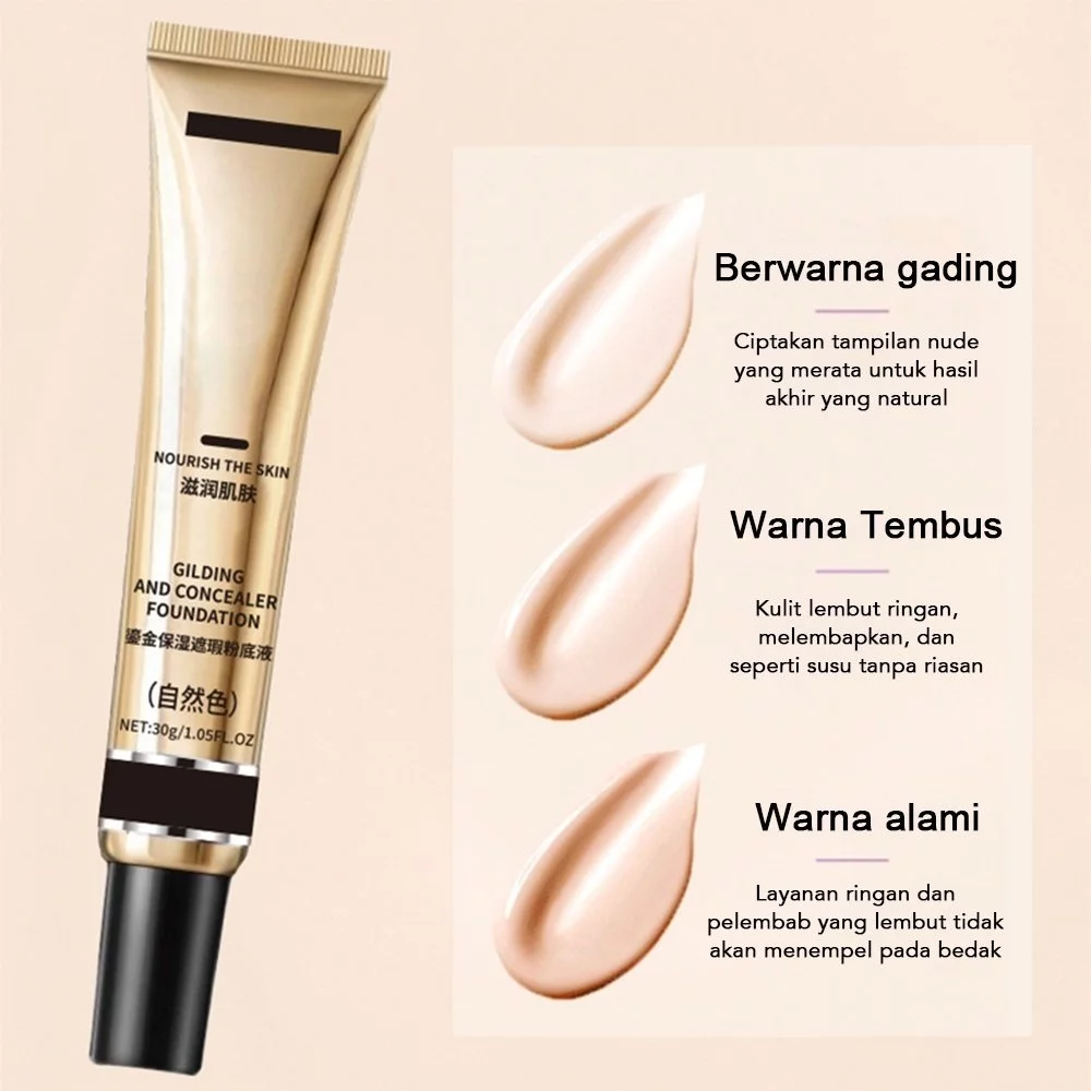 Foundation Liquid Matte Full Coverage Oil Control Tahan Lama Waterproof Ringan Niacinamide 30ml 77007 - Gambar 4