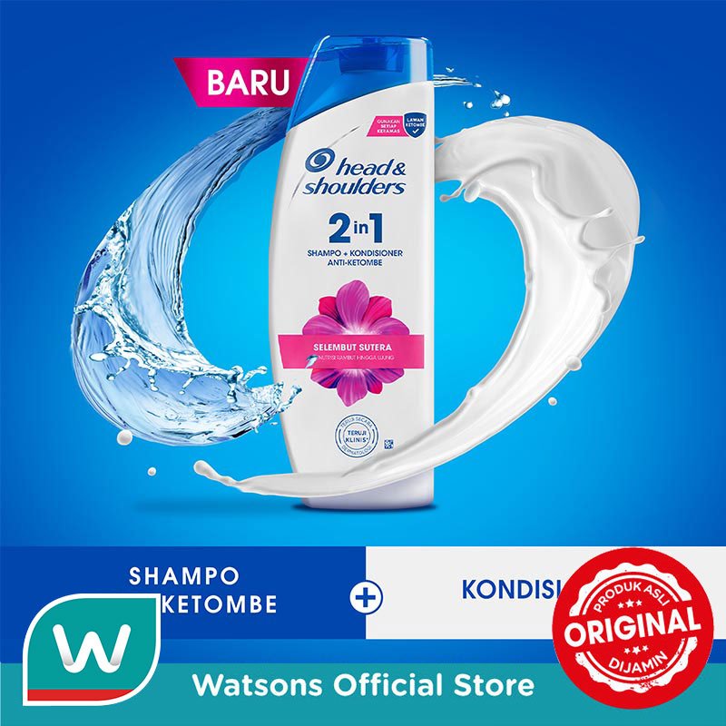 Head & Shoulders Shampoo 2-in-1 Varian Smooth and Silky 300ml - Gambar 3