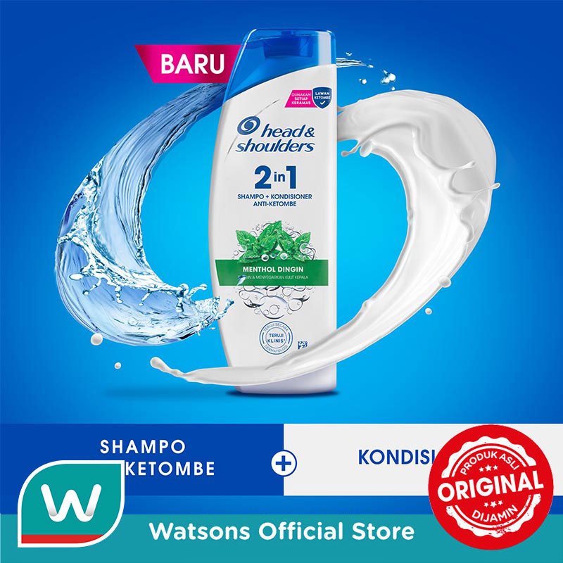 Head & Shoulders Shampoo 2-in-1 Varian Cool Menthol 160ml - Gambar 3