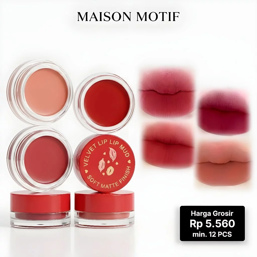 GROSIR 12 Pcs YOO TIGER Jelly Canned Lip Mud Lip Glaze Matte Whitening Lipstick Non Stick Cup Tahan Lama 285
