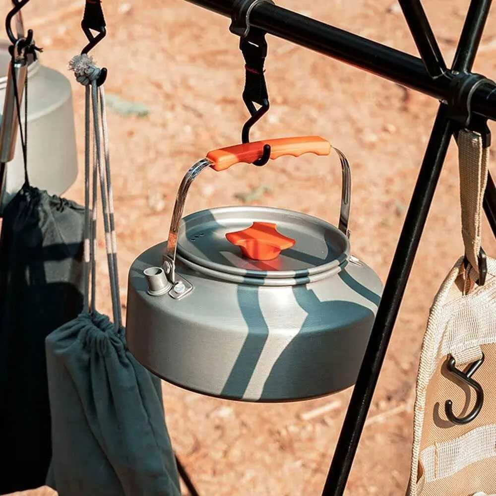 Teko Masak Air Aluminium Alloy Ringan Kapasitas 2 Liter untuk Perlengkapan Memasak Outdoor Camping Hiking Piknik Praktis Mudah Dibawa Pegangan Tahan Panas Kompatibel Berbagai Kompor Portabel - Gambar 4