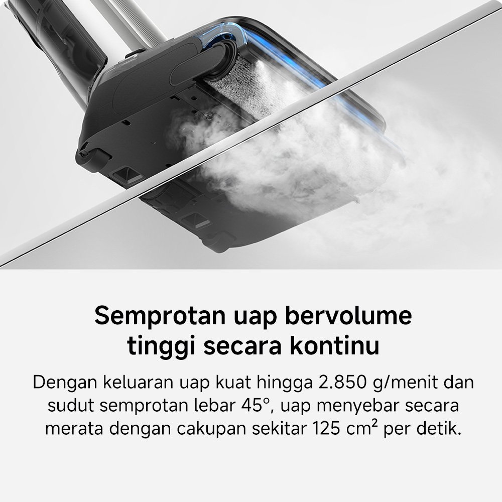 Xiaomi Mijia Wireless Wet Dry Vacuum 5 Pro / Uap Panas 160°C Bersihkan Noda Membandel / Daya Hisap Kuat 26.000Pa Kotoran Basah & Kering / Self-Cleaning 100°C / Pengeringan Bersuhu Tinggi / Vacuum Cleaner [Xiaomi Official Store] - Gambar 4