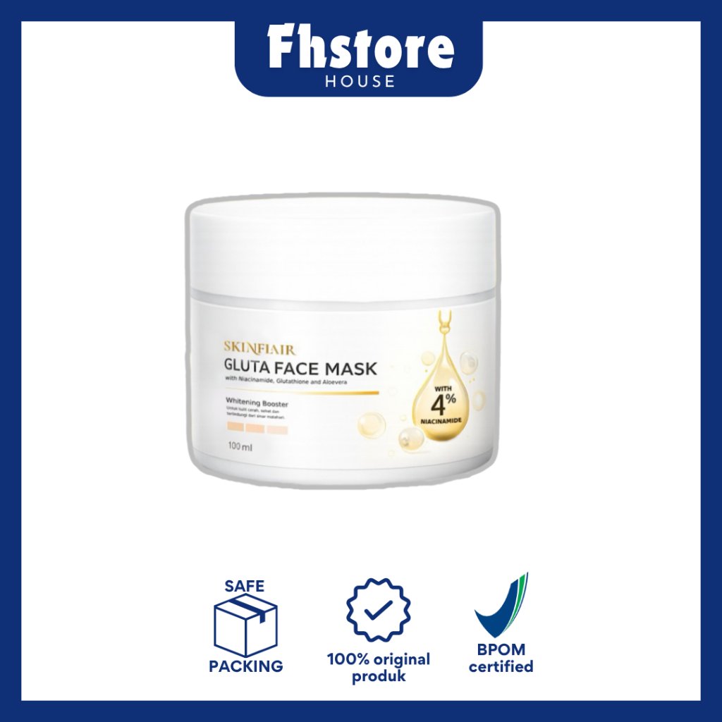 GLUTA FACE MASK SKINFLAIR | Brightening facial mask | Shopee Singapore