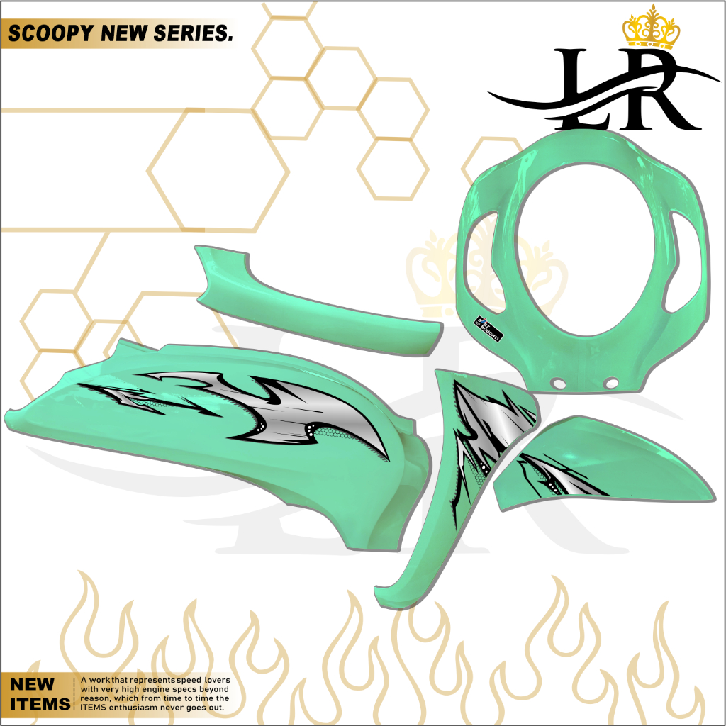 LR STRIPING SCOOPY NEW TRANSPARENT STICKER SCOOPY NEW 2021-2024 ...