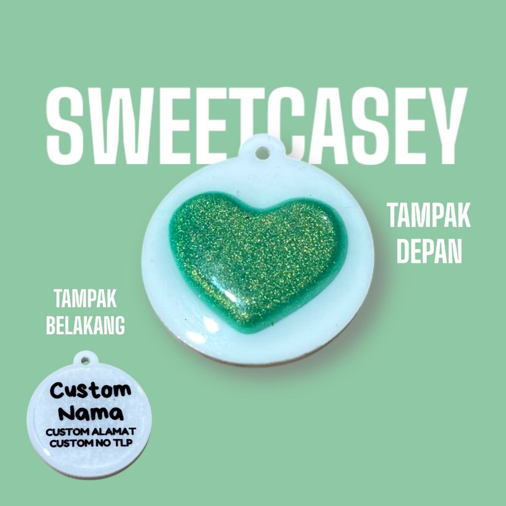 LIONTIN ONLY CINTA/LIONTIN CUSTOM NAMA/FREE NAMA/KALUNG CUSTOM NAMA DEPAN BELAKANG - Gambar 2