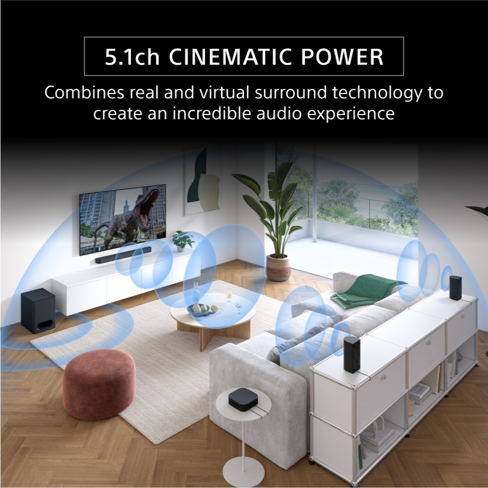 Sony BRAVIA Theatre System 6 / 5.1ch Home Theatre System / 1000 W total power output / Dolby Atmos/DTS:X HT-S60 - Gambar 3