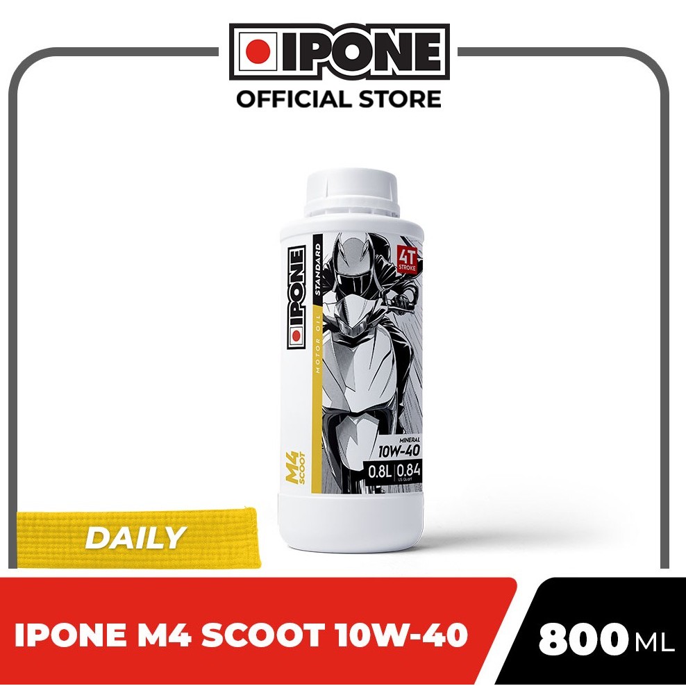 Ipone M4 SCOOT 10W-40 0.8L - Oli Motor Matic - Gambar 2