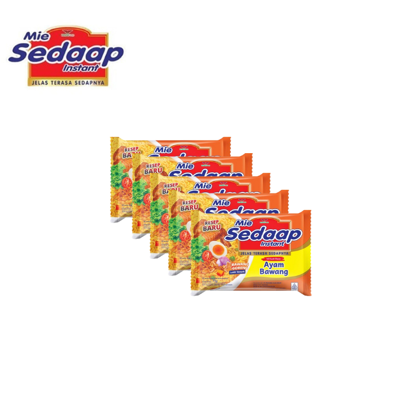 Sedaap Mie Instan Ayam Bawang Bag 71 gr x5 - Gambar 4