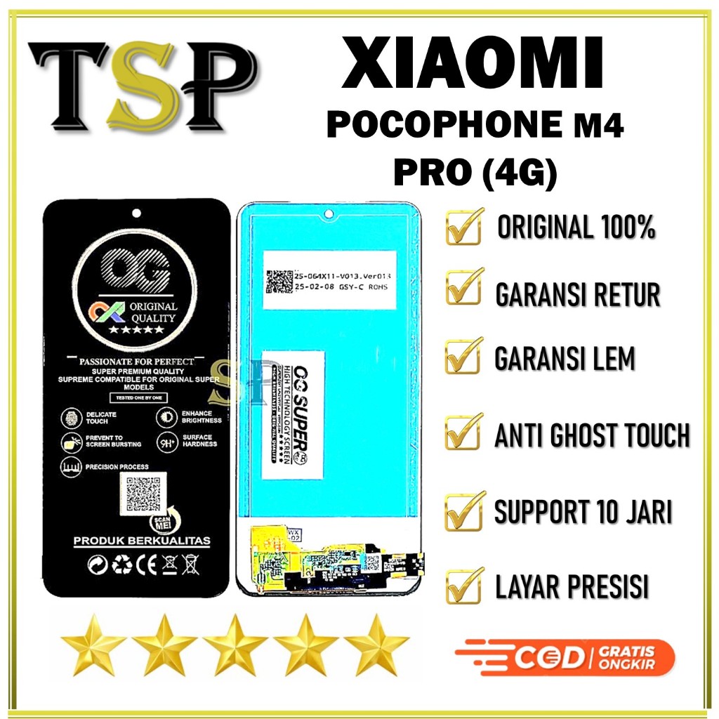 LCD TOUCHSCREEN XIAOMI REDMI POCOPHONE M4 PRO 4G FULLSET ORIGINAL