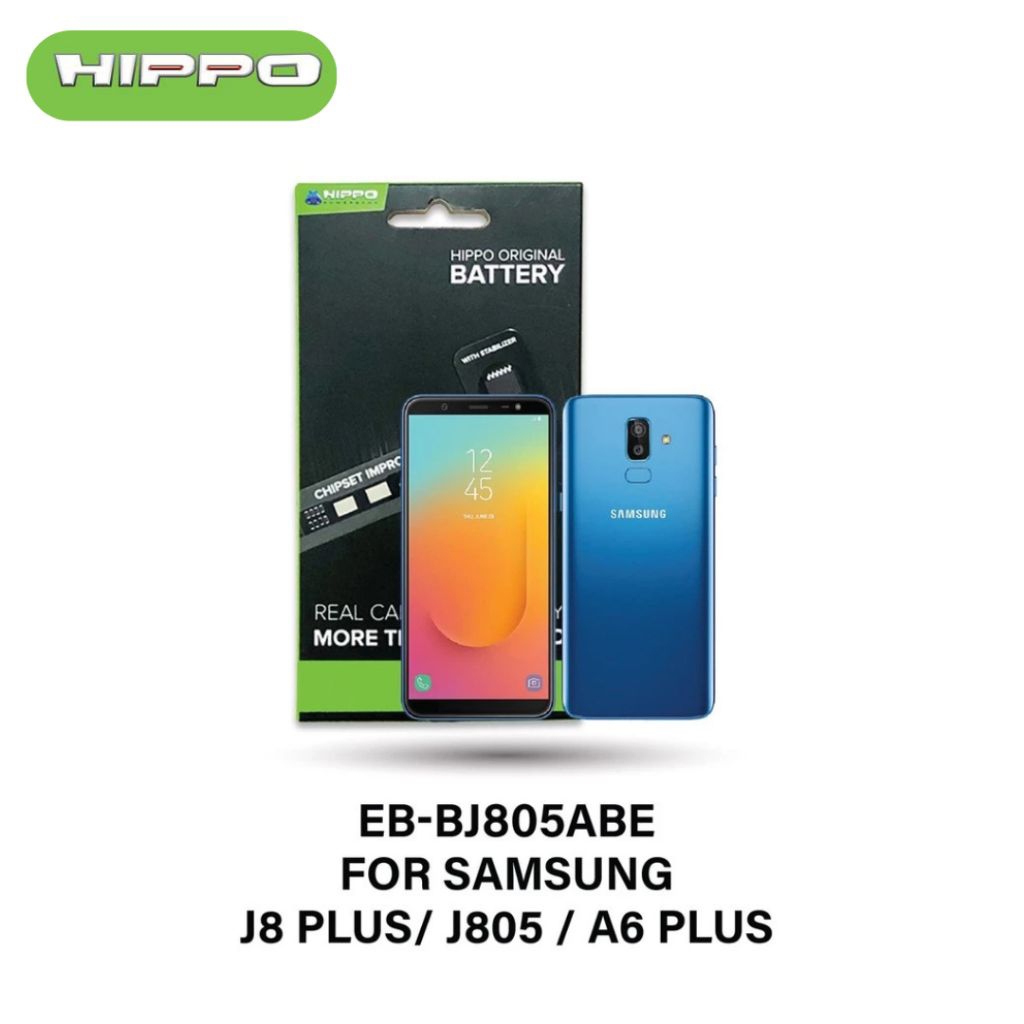 Hippo Baterai Samsung EB-BJ805ABE Samsung J8 PLUS J805 / A6 PLUS 3500mAh Battery Batere Batrai Batre