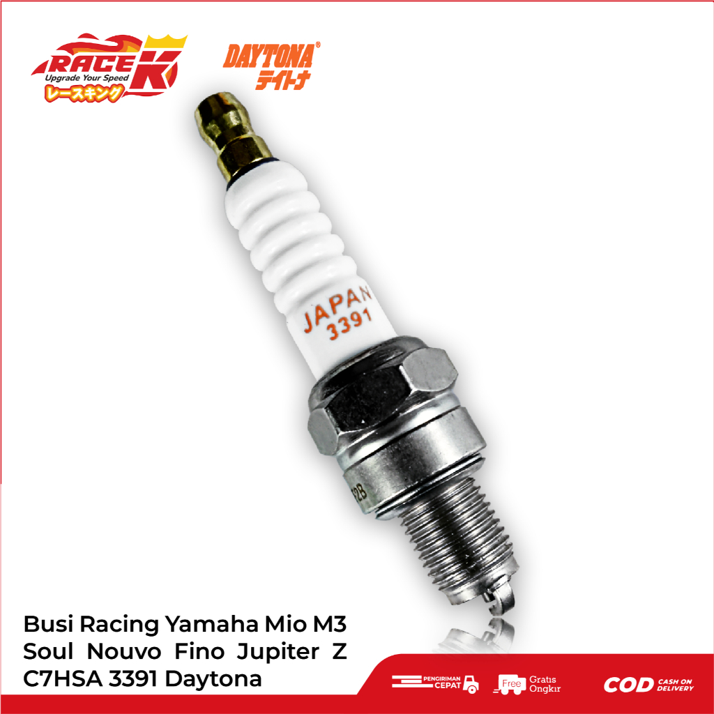 DAYTONA Busi Racing Yamaha Mio Smile Sporty J M3 S Z Soul GT Fino XRide Fazzio Filano Jupiter Vega Nouvo Crypton BWS SRV Lexam Z F1 R RR C7HSA 3391 IGNIMAX