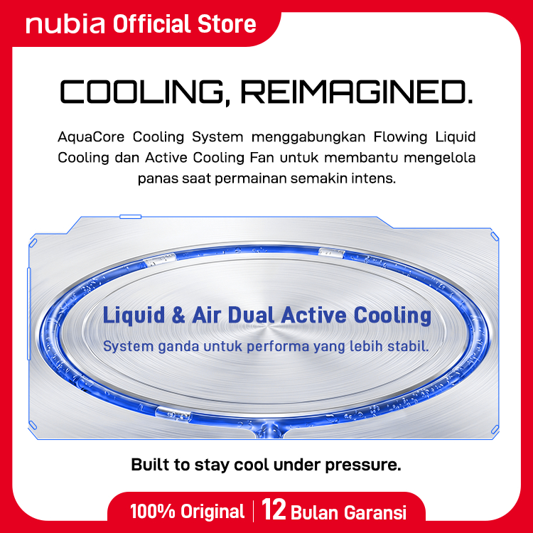 nubia NEO 5 GT Special Edition Liquid Cooling System RAM 12GB ROM 256 GB Air Cooling Fan 80W Fast Charging 550Hz Neo Triggers Handphone Gaming Garansi Resmi Android - Gambar 3