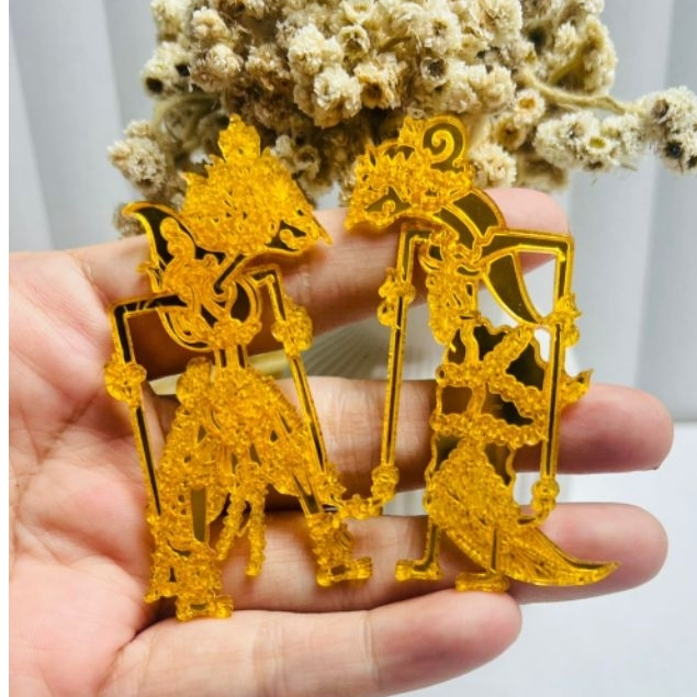 Rama Shinta Akrilik Gold ukuran kecil sedang besar - Gambar 3