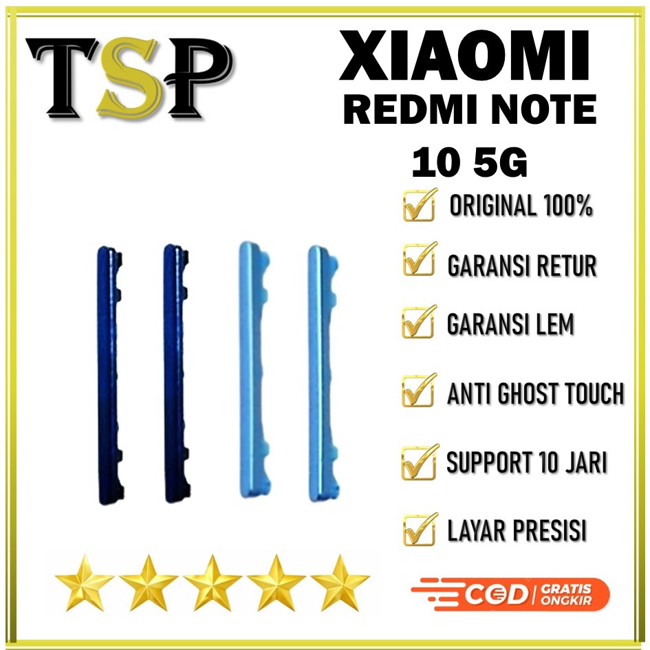TOMBOL LUAR VOLUME XIAOMI REDMI NOTE 10 5G ORIGINAL 100% COMPLETE