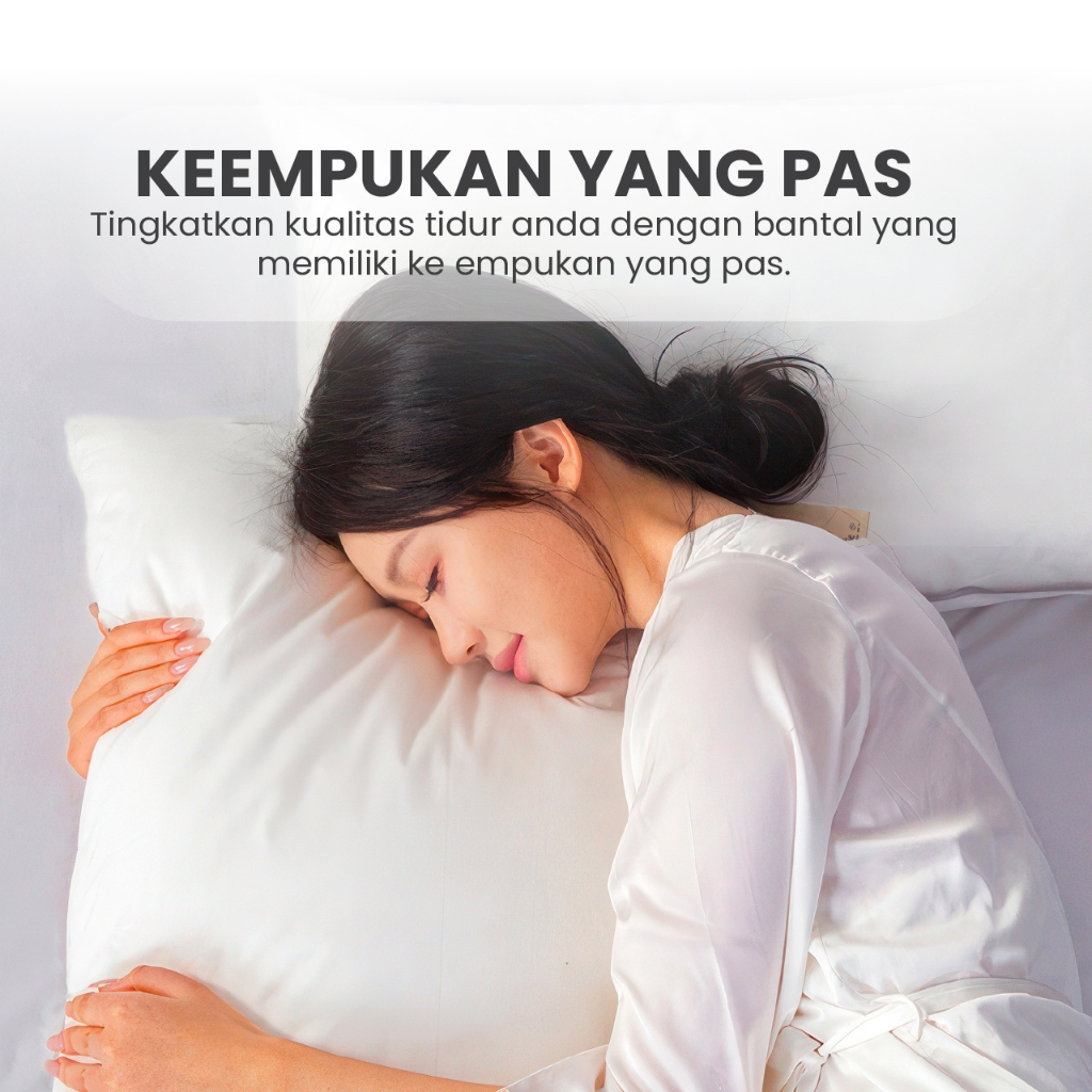HOOKA Bantal Dan Guling Premium 100% Silicon Bukan Dacroon - Gambar 3