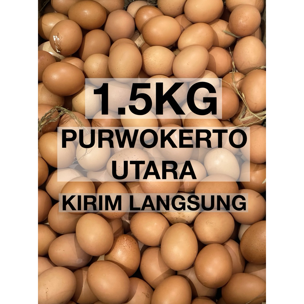 (KIRIM LANGSUNG) Telur Ayam Murah 1.5kg Segar Fresh Purwokerto