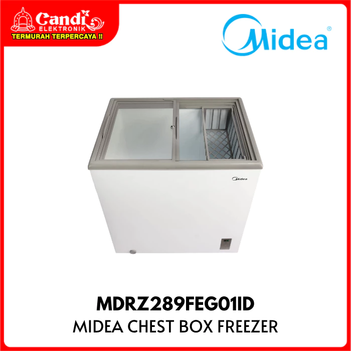 MIDEA Chest Box Freezer 195 Liter Inverter Pintu Kaca Tempered Low-E MDRZ289FEG01ID - Gambar 2