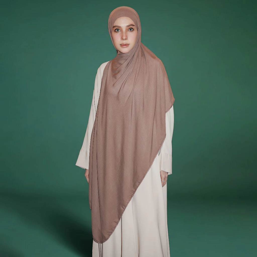 Lozy Hijab - Embroidery Pashmina Bandana Inner Lozy x Hamidah (Pashban Shawl Bahan Viscose Airis Tencel)