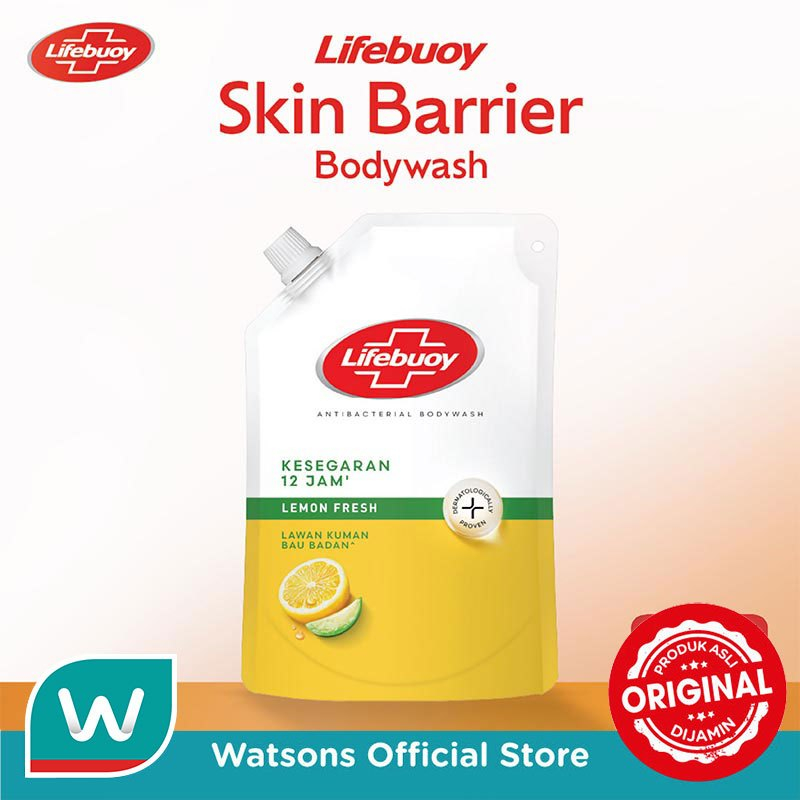 Lifebuoy Sabun Mandi Cair Anti Bacterial Body Wash Lemon Fresh 380g