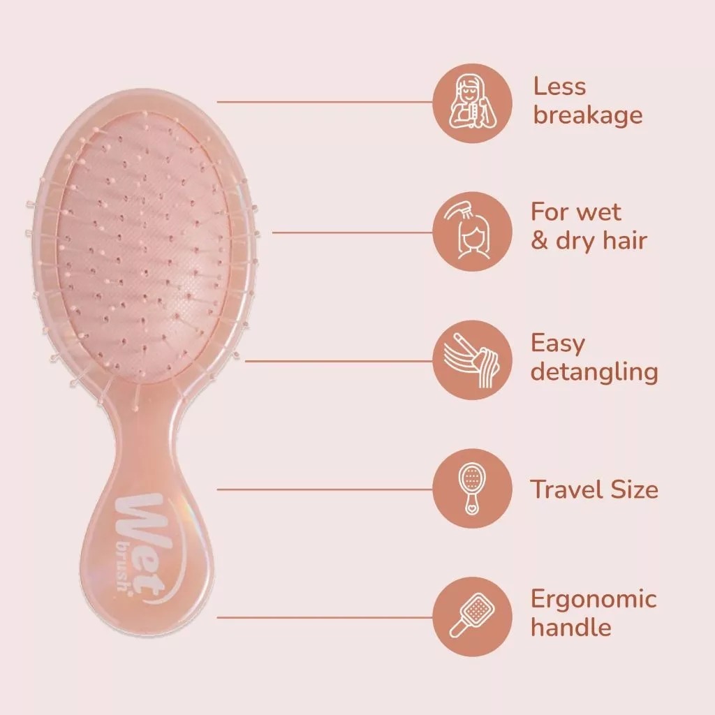 Wet Brush Mini Iridescence Icon Mengurangi Rambut Rontok Intelliflex Anak Dewasa - Gambar 2