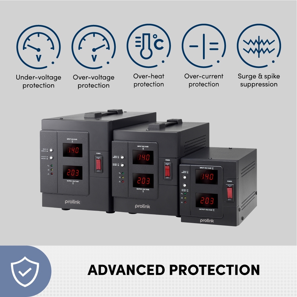 Prolink Stabilizer 2000VA Automatic Voltage Regulator l AVR l Relay Controlled l Stavolt - Gambar 4