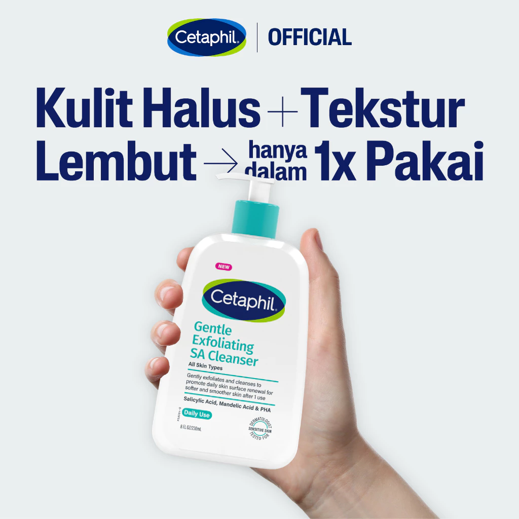 [HANYA DI LIVE] Cetaphil Gentle Exfoliating Salicylic Acid Cleanser 236ml - Gambar 3