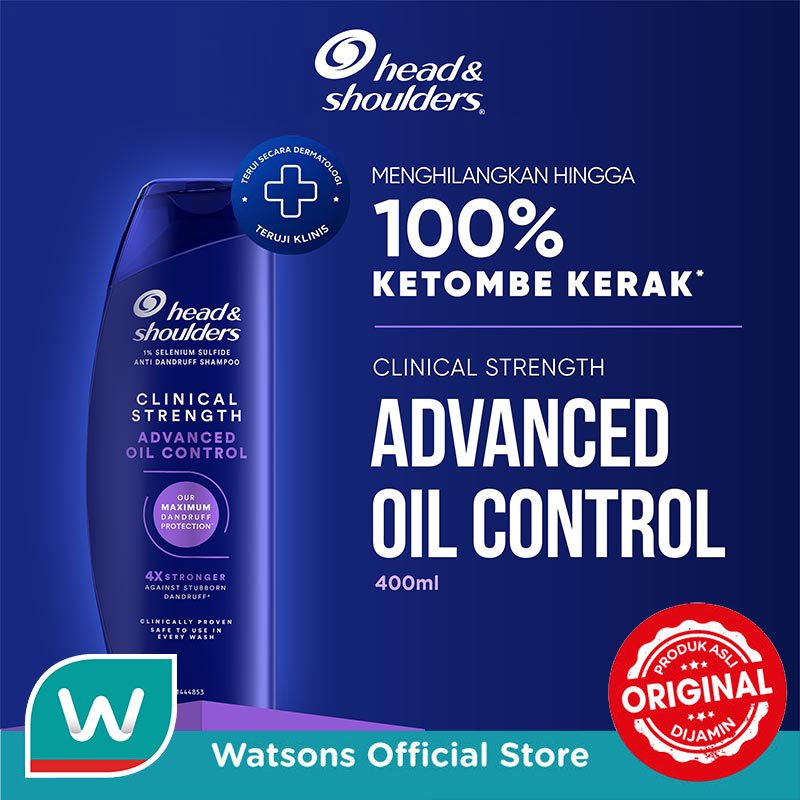 Head & Shoulders Clinical Strength Shampoo Advanced Oil Control 400ml