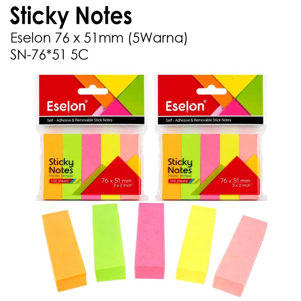 FILM MARKER STICKY/ 76x50mm 5 COLORS MEMO STICK/ PAGE MARKER Echelon ...