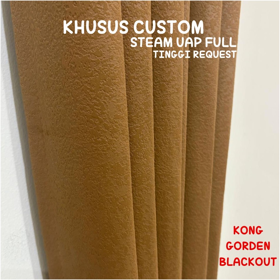 KONG GORDEN 100% 90% BLACKOUT KHUSUS CUSTOM 6, 9, 12, 15, 20, 24 GELOMBANG TINGGI 200-270CM /REQUEST - Gambar 2