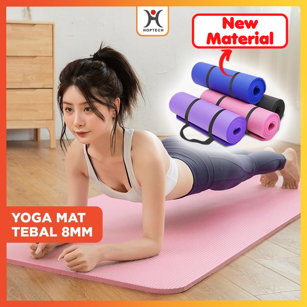Hoptech Yoga Mat NBR Anti Slip Tebal Premium