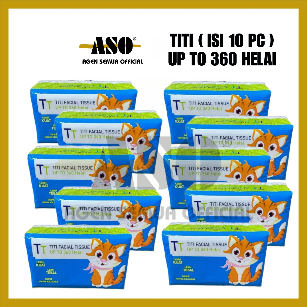 [ PAKET ISI 10 ] Tisu Tissue TITI 260 helai facial tissue PROMO !!!