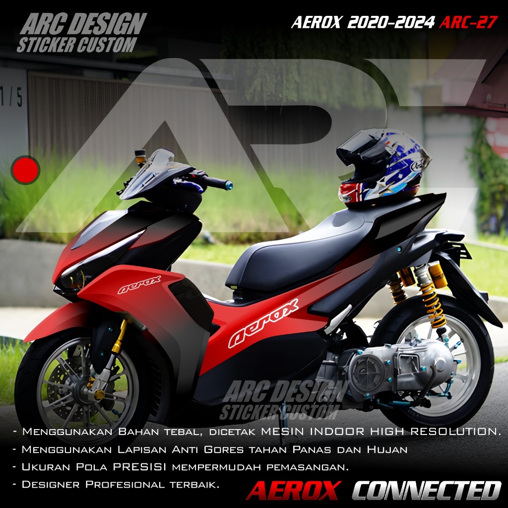 NEWEST Decal Sticker Yamaha Aerox 155 New Connected Full body - Aerox ...