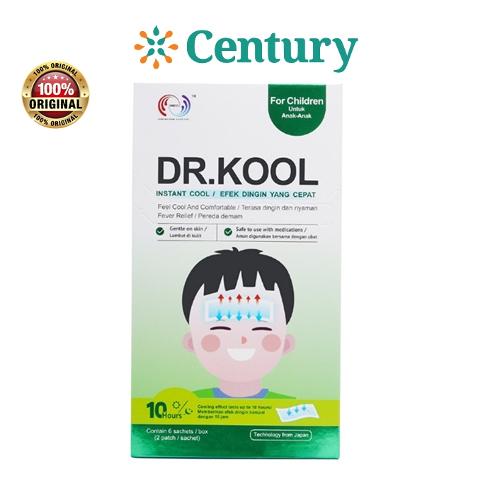 DR.KOOL FEVER FOR CHILDREN 1 LEMBAR / PENURUN PANAS / KOMPRES DEMAM - Gambar 3