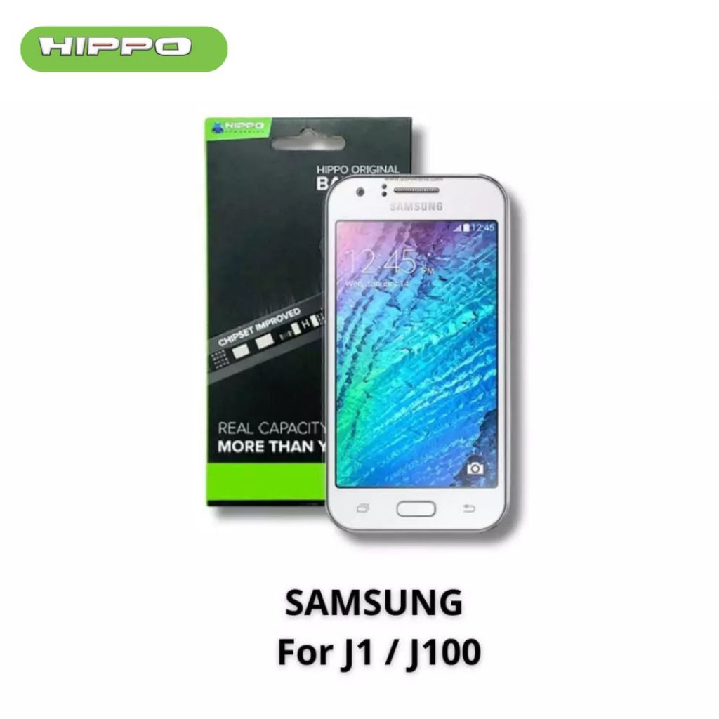 Hippo Baterai Baterry 100% ORI Baterai Samsung Galaxy J1/J100 2350mAh Original Batere Premium Batu Batre Batrai Handphone Garansi Resmi