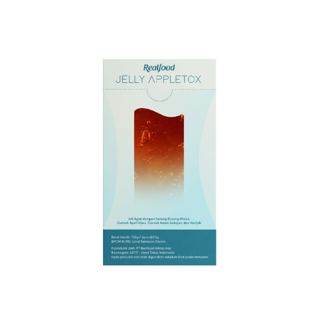 BEST VALUE BUNDLE 36 Sct Realfood Cleanse Jelly Appletox / Jelly Diet / Weight Management / Diet Snack / Camilan Diet / Ekstrak Apel / Apple Extract / Glukomanan / Asam Gelugur / Garcinia atroviridis / Sarang Burung Walet / After Meal - Gambar 3