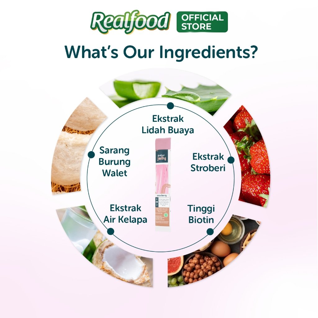 BEST VALUE BUNDLE 36 Sct Realfood Jelly Lychee Glutalicious / Jelly Brightening / Beauty Jelly / Glowing Skin / Kulit Cerah / Lychee / Glutathione / Hyaluronic Acid / Vitamin C / Vitamin E / Dark Spot / Noda Gelap / Kulit Kusam / Daily Beauty Snack - Gambar 3
