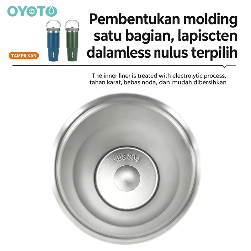 OYOTO Tumbler Botol Minum Tumbler Stainless Insulated Cup Vacuum Insulated Tahan Dingin Tumbler Aesthetic - Gambar 3