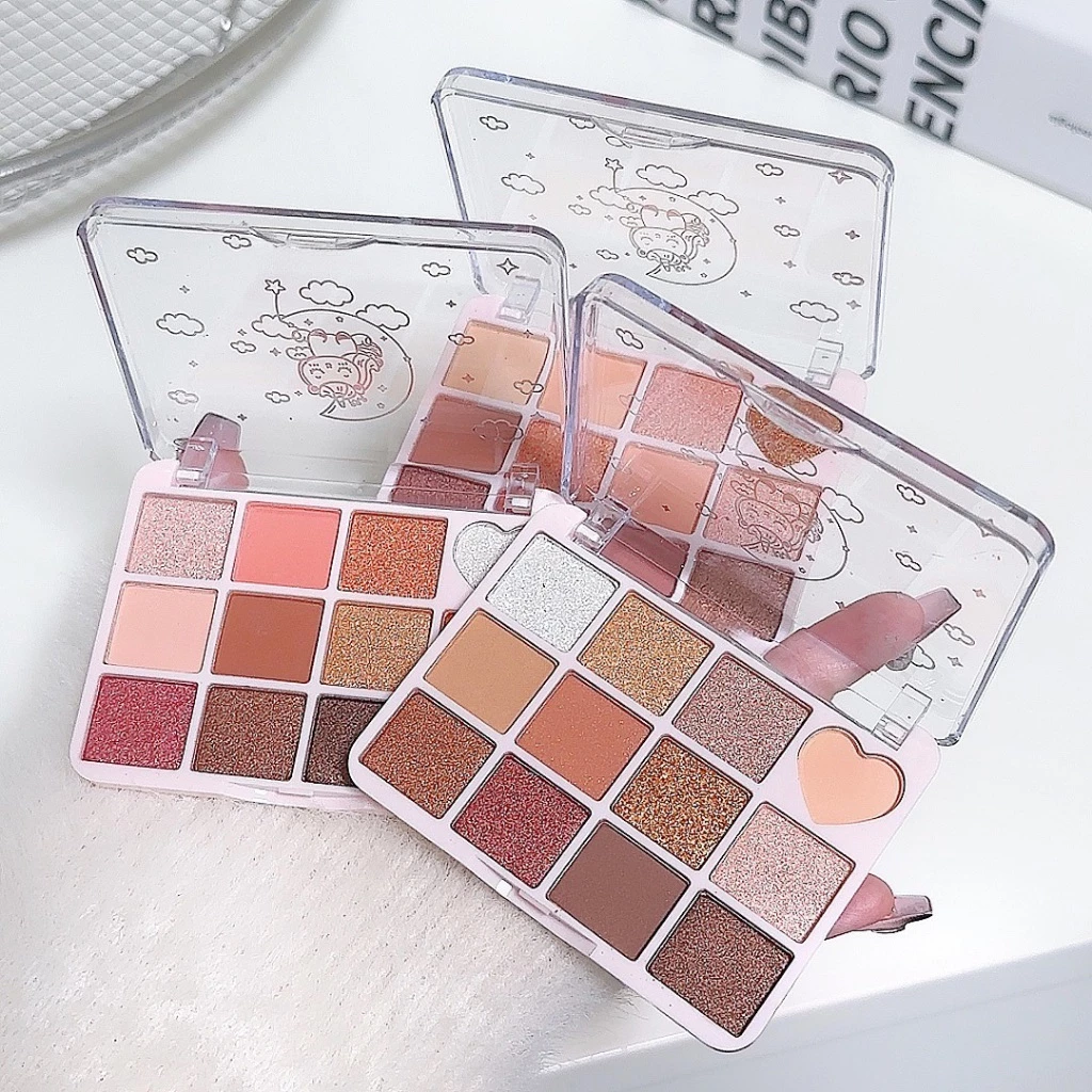 GROSIR 12 Pcs Eyeshadow Palette 12 Warna Matte Pearlescent Shimmer Tahan Lama Pigmented 288 5268 - Gambar 2
