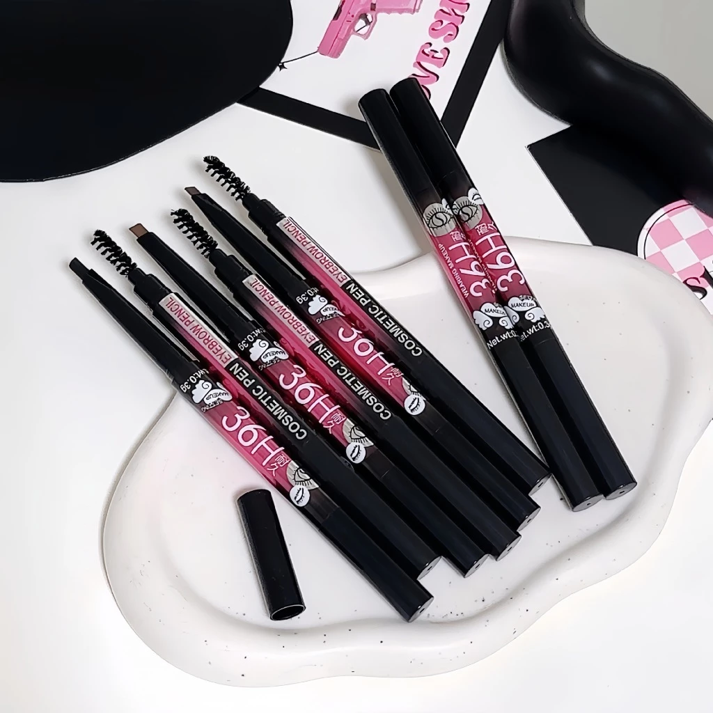 GROSIR 12 Pcs Eyebrow Pencil Double Header 36H 2 in 1 Waterproof Tahan Lama Pensil Alis 284 8127 - Gambar 4