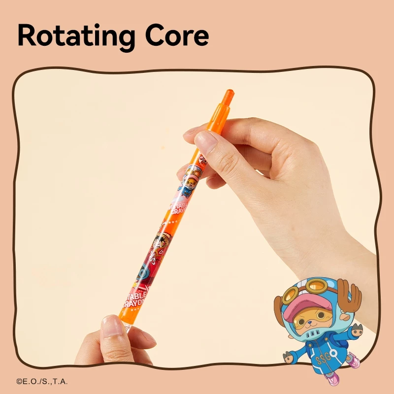 Deli x One Piece Twistable Crayon 12/24 Warna EC217 - Gambar 4
