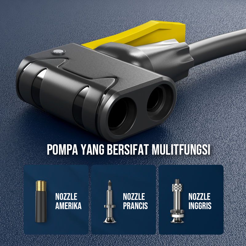 Pompa Angin Sepeda Motor 160 Tekanan Tinggi Portable Tahan Lama - Gambar 2