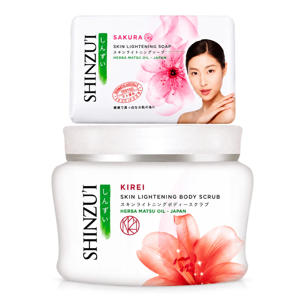 BUY 1 GET 1 SHINZUI Body Scrub 200Gr + Sabun Batang 60Gr / Distributor Cream Ori - Gambar 2