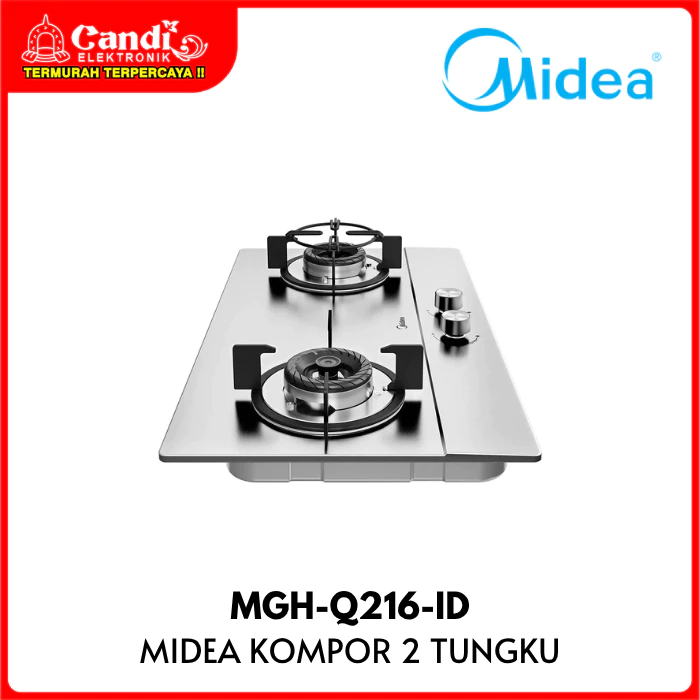 MIDEA Kompor Tanam 2 Tungku Dura Stainless Body MGH-Q216-ID - Gambar 2