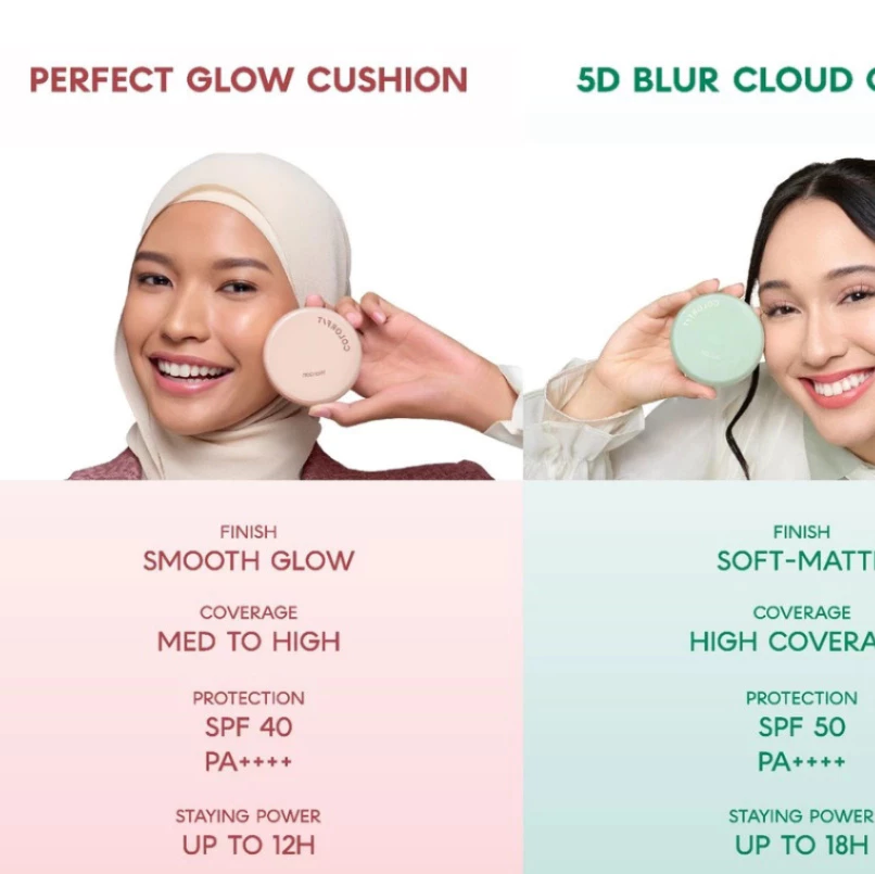 WARDAH Colorfit 5D Blur Cloud Refill Cushion Matte Finish / Distributor Cream Ori - Gambar 3