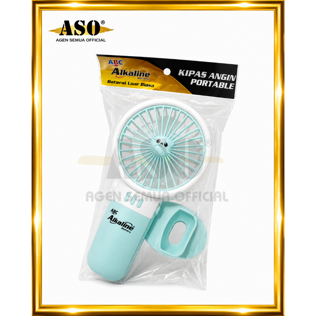 Kipas Angin Portable ABC Alkaline Battery Baterai Luar Biasa dengan Stand PROMO !!! - Gambar 2